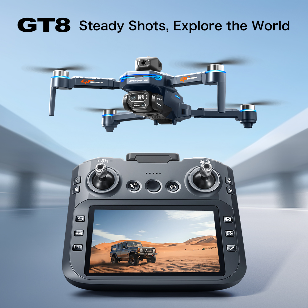 GT8 Max Foldable Drone 8K HD P - đánh giá và giá Drone Lidar