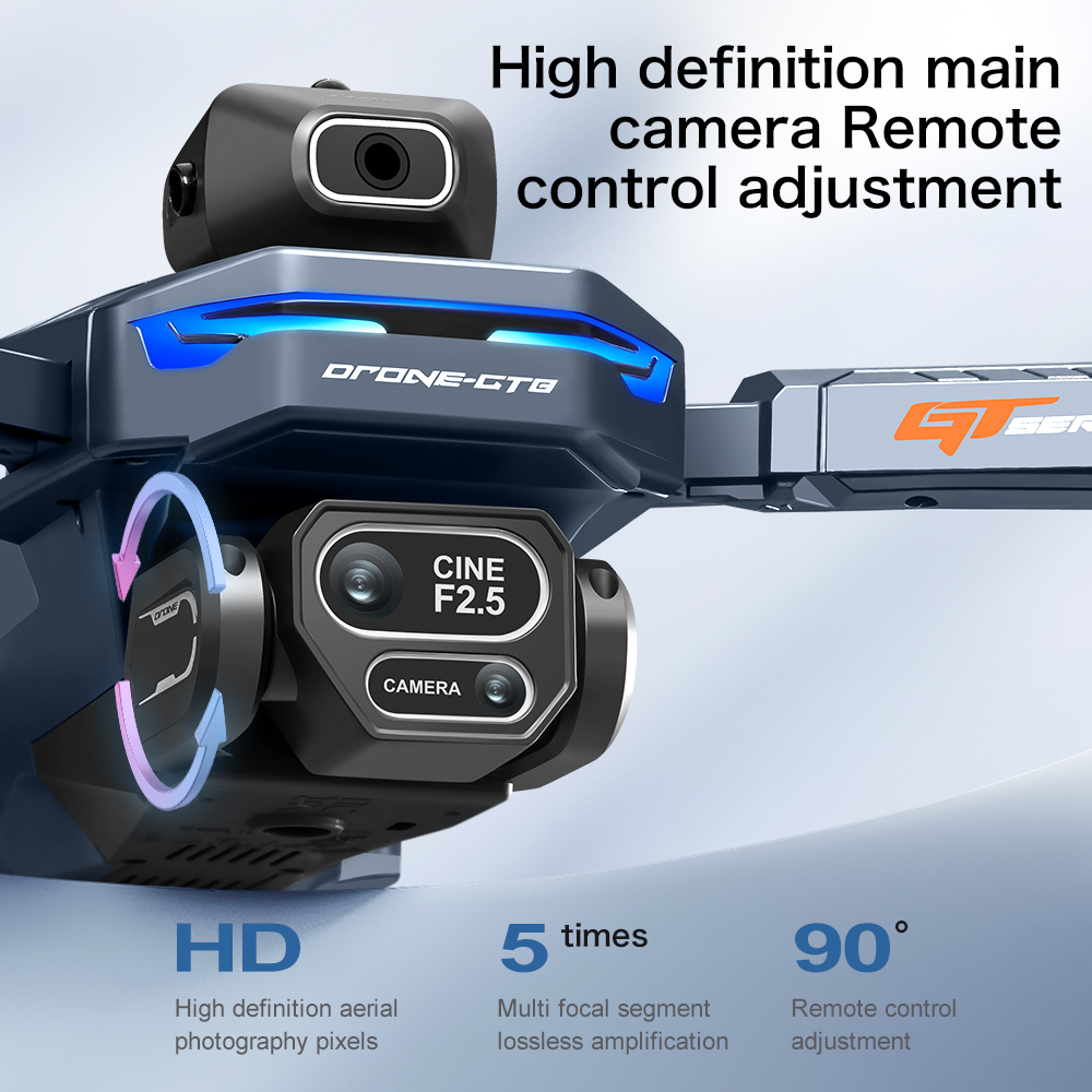 NEW GT8 HD RC Drone 4K Profess - đánh giá và giá Drone Lidar