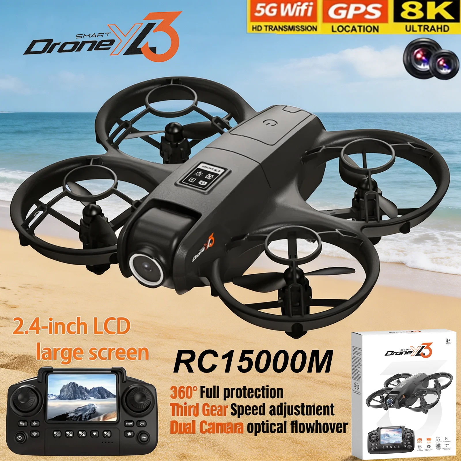 New YL3 RC Drone 8K 1080P Wide - đánh giá và giá Drone Lidar
